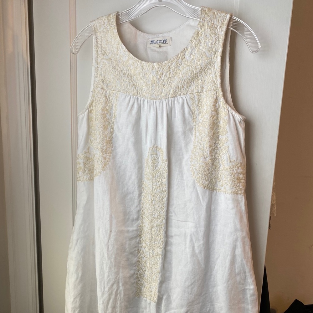 Madewell Mini White Dress size Small
